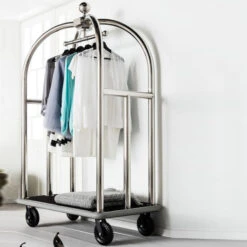 Bagage Trolley Zilver -Zuiver Verkoop kare design vegas bagage trolley zilver 03