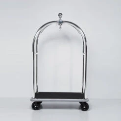 Bagage Trolley Zilver -Zuiver Verkoop kare design vegas bagage trolley zilver 04