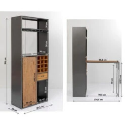 Wijnkast Met Uitklap Bartafel 21 Wijnkast Met Uitklap Bartafel -Zuiver Verkoop kare design vinoteca wijnkast met uitklap bartafel 02