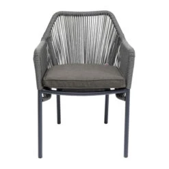 Grijze Tuinstoel Met Armleuning -Zuiver Verkoop kare design wave grijze tuinstoel met armleuning 02