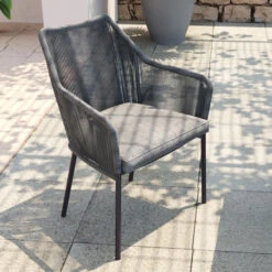 Grijze Tuinstoel Met Armleuning -Zuiver Verkoop kare design wave grijze tuinstoel met armleuning 09