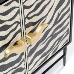 Design Dressoir Zwart Wit Zebra -Zuiver Verkoop kare design zebra zwart design dressoir zebra 06