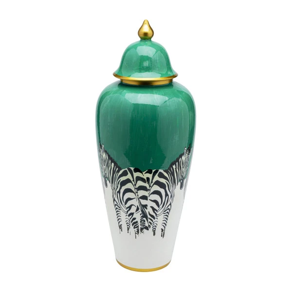 Zebra Vaas Groen 4 Zebra Vaas Groen - Afbeelding 2