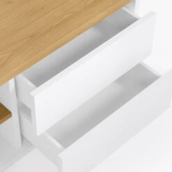 Tv-meubel Wit Eiken 200 Cm 13 Tv-meubel Wit Eiken 200 Cm -Zuiver Verkoop kave home abilen wit tv meubel met eiken 200 cm 05