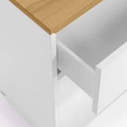 Witte Ladekast Met Eiken Blad -Zuiver Verkoop kave home abilen witte ladekast met eiken blad 07