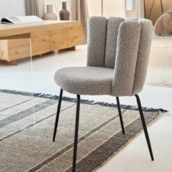 Luxe Eetkamerstoel Boucle -Zuiver Verkoop kave home aniela luxe eetkamerstoel boucle 06