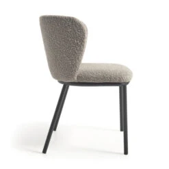 Boucle Eetstoel Met Ronde Rug -Zuiver Verkoop kave home ciselia boucle eetstoel met ronde rug 03