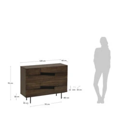 Walnoothouten Ladekast -Zuiver Verkoop kave home cutt walnoothouten ladekast 10