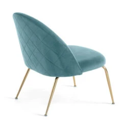 Fauteuil Fluweel Met Goud -Zuiver Verkoop kave home ivonne fauteuil met ruitstiksel 03