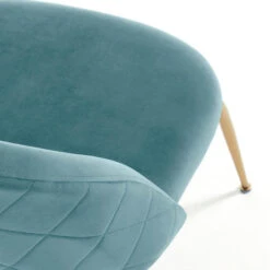 Fauteuil Fluweel Met Goud -Zuiver Verkoop kave home ivonne fauteuil met ruitstiksel 04