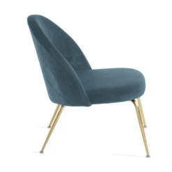 Fauteuil Fluweel Met Goud -Zuiver Verkoop kave home ivonne fauteuil met ruitstiksel turquoise 01 2