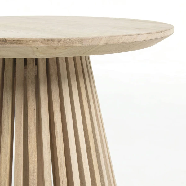 Ronde Bijzettafel Van Hout 6 Ronde Bijzettafel Van Hout - Afbeelding 4