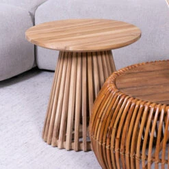 Ronde Bijzettafel Van Hout 13 Ronde Bijzettafel Van Hout -Zuiver Verkoop kave home jeanette ronde bijzettafel van hout naturel 01 1