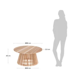 Ronde Salontafel Teakhout 13 Ronde Salontafel Teakhout -Zuiver Verkoop kave home jeanette ronde salontafel van hout 04