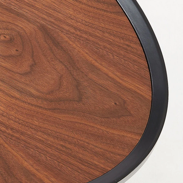 Ovale Salontafel Walnoot 6 Ovale Salontafel Walnoot - Afbeelding 4