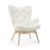Oorfauteuil Wit Boucle 1 Oorfauteuil Wit Boucle -Zuiver Verkoop kave home kody vlinderfauteuil wit boucle 02