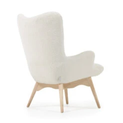 Oorfauteuil Wit Boucle -Zuiver Verkoop kave home kody vlinderfauteuil wit boucle 03