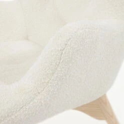 Oorfauteuil Wit Boucle -Zuiver Verkoop kave home kody vlinderfauteuil wit boucle 07