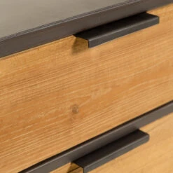 Rotan Webbing Dressoir Zwart Staal -Zuiver Verkoop kave home kyoko metalen dressoir met webbing 09