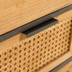 Rotan Webbing Dressoir Zwart Staal -Zuiver Verkoop kave home kyoko metalen dressoir met webbing 10