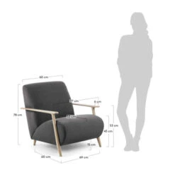 Fauteuil Retro Met Hout -Zuiver Verkoop kave home laforma s516va02 marthin fauteuil retrostijl 06