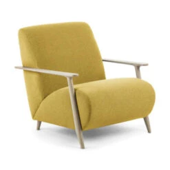 Fauteuil Retro Met Hout -Zuiver Verkoop kave home laforma s516va02 marthin fauteuil retrostijl 08