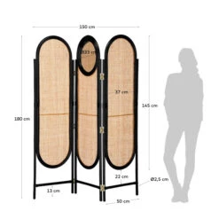 Kamerscherm Rotan Webbing -Zuiver Verkoop kave home lalita kamerscherm rotan webbing 07