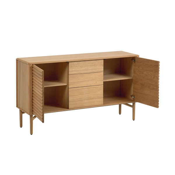 Eiken Retro Dressoir 6 Eiken Retro Dressoir - Afbeelding 4