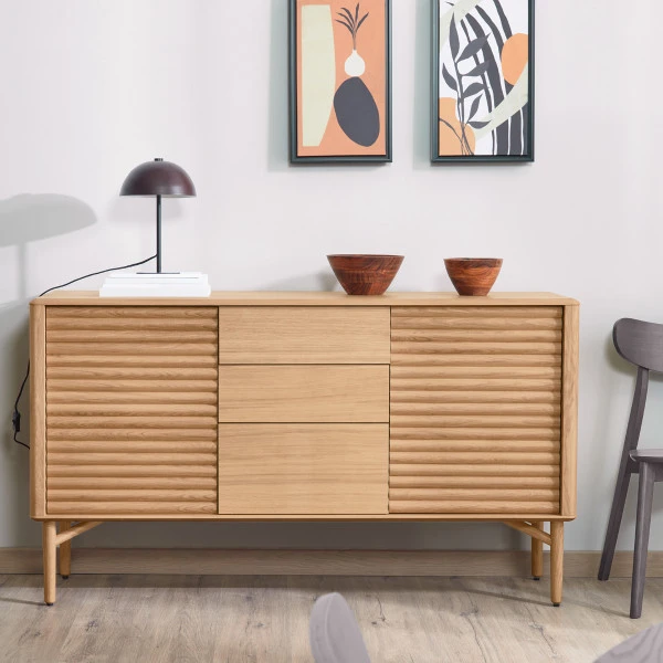 Eiken Retro Dressoir 4 Eiken Retro Dressoir - Afbeelding 2