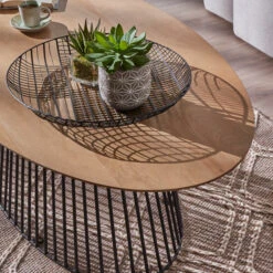 Ovale Salontafel Mangohout -Zuiver Verkoop kave home leska ovale salontafel modern design 01 2