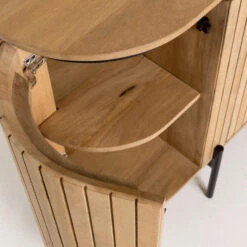 Ovaal Dressoir Van Mango Hout -Zuiver Verkoop kave home licia ovaal dressoir van mangohout 06