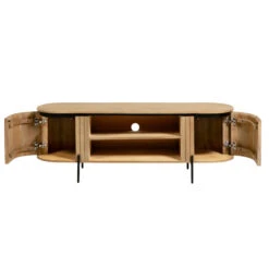 Tv-meubel Ovaal Mangohout -Zuiver Verkoop kave home licia ovaal tv meubel van mangohout 01 1