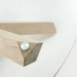 Ronde Tafel Glas Met Eiken -Zuiver Verkoop kave home lotus ronde tafel met glazen blad 02