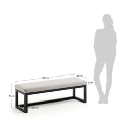 Eetbank Stof -Zuiver Verkoop kave home loya yola eetbank stof 04