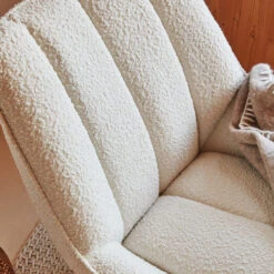 Schommelstoel Witte Boucle Stof -Zuiver Verkoop kave home marlina schommelstoel witte boucle stof 07