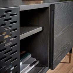 Tv-meubel Zwart Met Goud 16 Tv-meubel Zwart Met Goud -Zuiver Verkoop kave home milian zwart essenhouten tv meubel 02 1