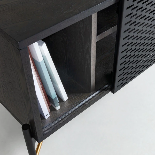 Tv-meubel Zwart Met Goud 9 Tv-meubel Zwart Met Goud - Afbeelding 7