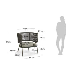 Moderne Design Tuinstoel Touw -Zuiver Verkoop kave home nadin moderne design tuinstoel touw 08