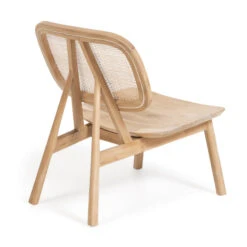 Teak Design Fauteuil Met Rotan -Zuiver Verkoop kave home nadra bohemian lounge stoel teak 010