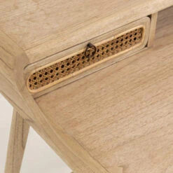 Houten Bureau Met Webbing 15 Houten Bureau Met Webbing -Zuiver Verkoop kave home nalu houten bureau met webbing 04