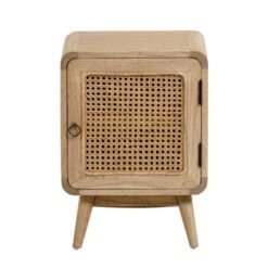 Houten Nachtkastje Met Webbing -Zuiver Verkoop kave home nalu houten nachtkastje met webbing 03