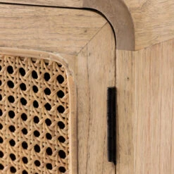 Houten Nachtkastje Met Webbing -Zuiver Verkoop kave home nalu houten nachtkastje met webbing 07