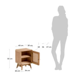 Houten Nachtkastje Met Webbing -Zuiver Verkoop kave home nalu houten nachtkastje met webbing 13