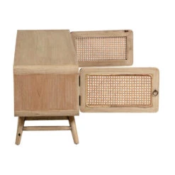 Rotan Tv-meubel Hout -Zuiver Verkoop kave home nalu houten tv meubel met webbing 06