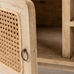 Rotan Tv-meubel Hout -Zuiver Verkoop kave home nalu houten tv meubel met webbing 08