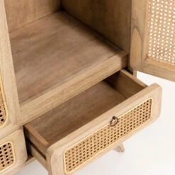 Webbing Kast Naturel Rotan -Zuiver Verkoop kave home nalu houten wandkast met webbing 06