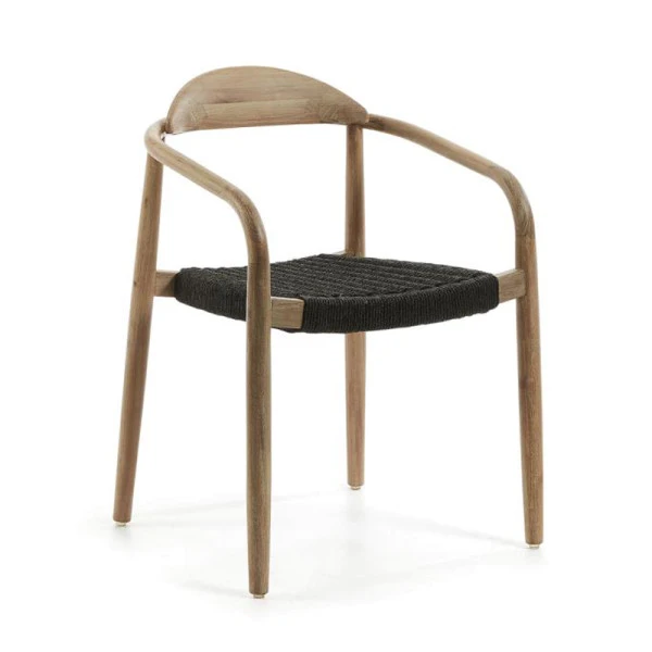 Houten Tuinstoel Met Touw 4 Houten Tuinstoel Met Touw - Afbeelding 2