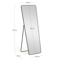 Staande Passpiegel Zwart -Zuiver Verkoop kave home nyah staande passpiegel modern 05