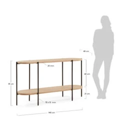 Dubbelbladige Sidetable Ovaal -Zuiver Verkoop kave home palmia dubbelbladige bijzettafel 05