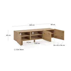 Eiken Boomstam Tv-meubel -Zuiver Verkoop kave home rasha eiken boomstam tv meubel 160 cm 06 1